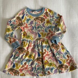 Mini boden animal print long sleeve dress 5-6y
